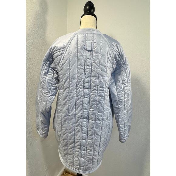 Free People Movement Ice Blue Down Packable Liner Jacket Coat XS NEW Oversized - Picture 7 of 15